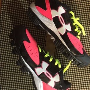Under Armour softball cleats.